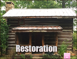 Historic Log Cabin Restoration  Bostic, North Carolina